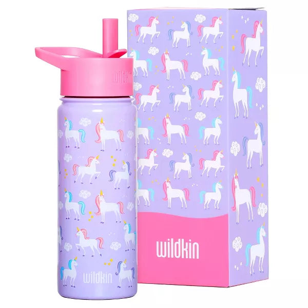 Wildkin 18 oz Stainless Steel Insulated Water Bottle for Kids