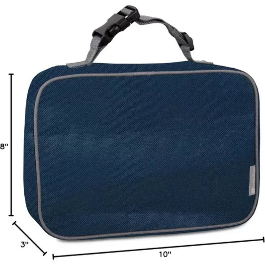 Bentology Blue Lunch Box- Kids Insulated, Durable Lunchbox Tote Bag