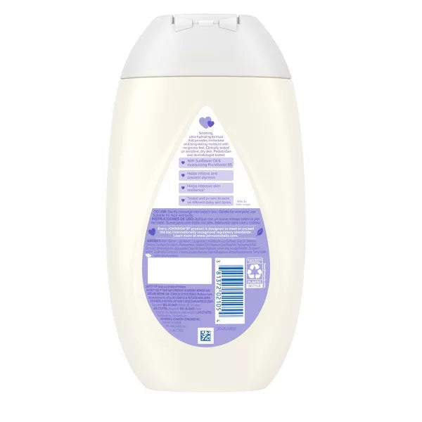 Johnson's Sensitive Care Baby Face & Body Cream for Dry and Sensitive Skin - Lightly Scented - 13.6 fl oz