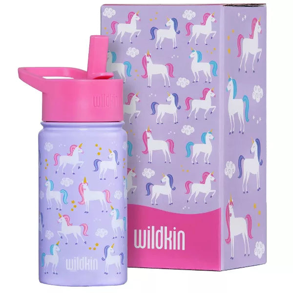 Wildkin 14 oz Stainless Steel Insulated Water Bottle for Kids