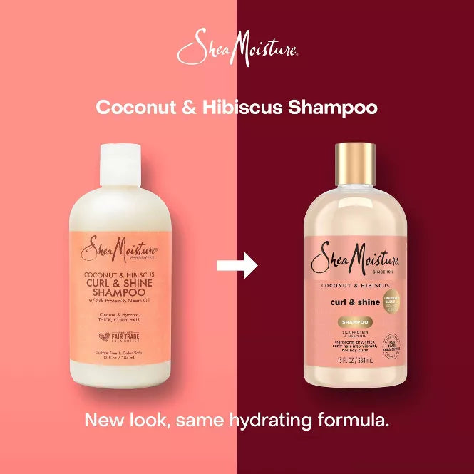 SheaMoisture Coconut & Hibiscus Curl & Shine Shampoo For Thick Curly Hair