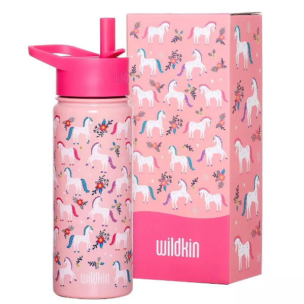 Wildkin 18 oz Stainless Steel Insulated Water Bottle for Kids