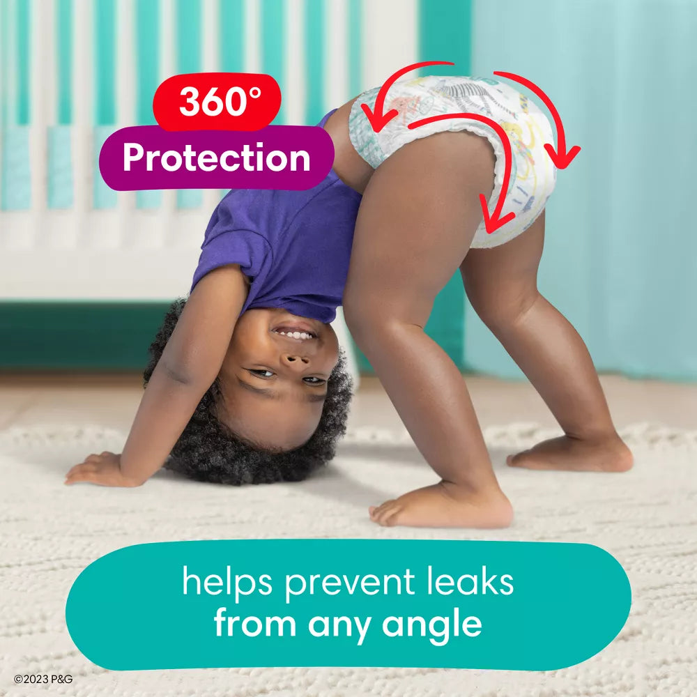 Pampers Cruisers 360 Pull-On Diapers, Babyproof up to 100% leakproof diaper