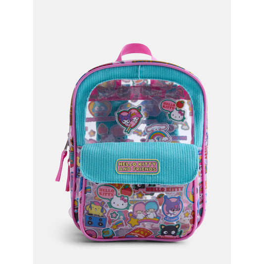 Cute clear backpack with adjustable straps and secure zippered compartments for daily use and special events.