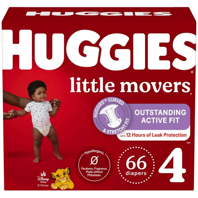 Huggies Little Movers Baby Diapers, (Select for More)