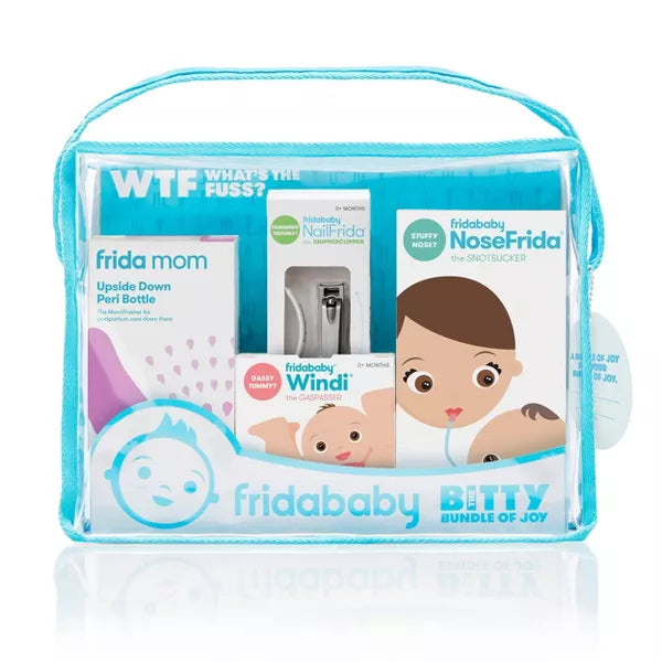 Mom and baby healthcare and grooming gift kit – includes nail clippers, brush, comb, thermometer, and essentials for newborn care.