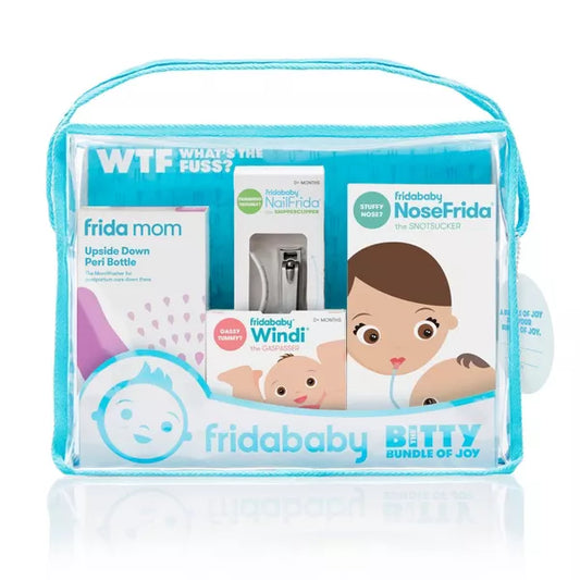 Mom and baby healthcare and grooming gift kit – includes nail clippers, brush, comb, thermometer, and essentials for newborn care.
