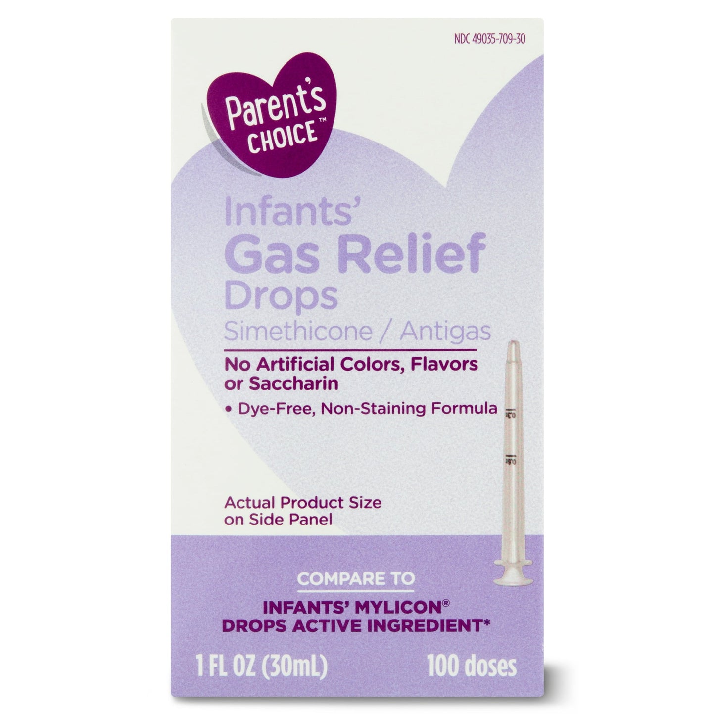 Parents Choice Infants Gas Relief Simethicone Drops, 20mg, 1 fl. oz.