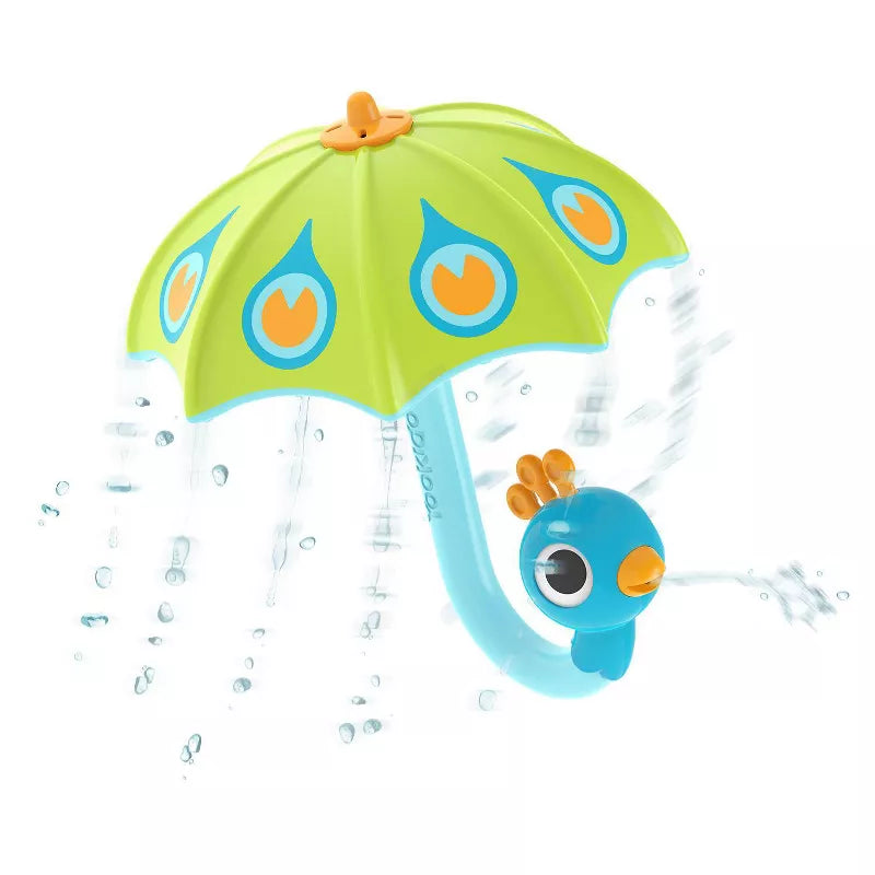 Peacock Umbrella bath toy.