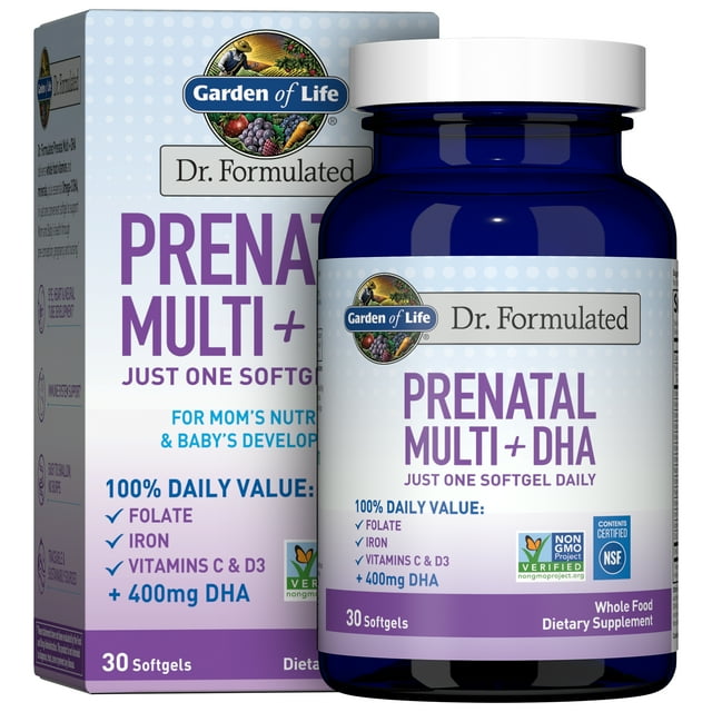 Prenatal vitamin supplement for pregnancy health and baby development