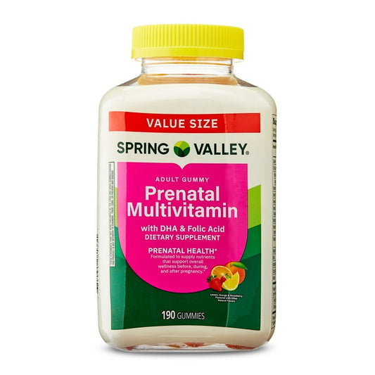 Prenatal vitamin supplement for pregnancy health and baby development