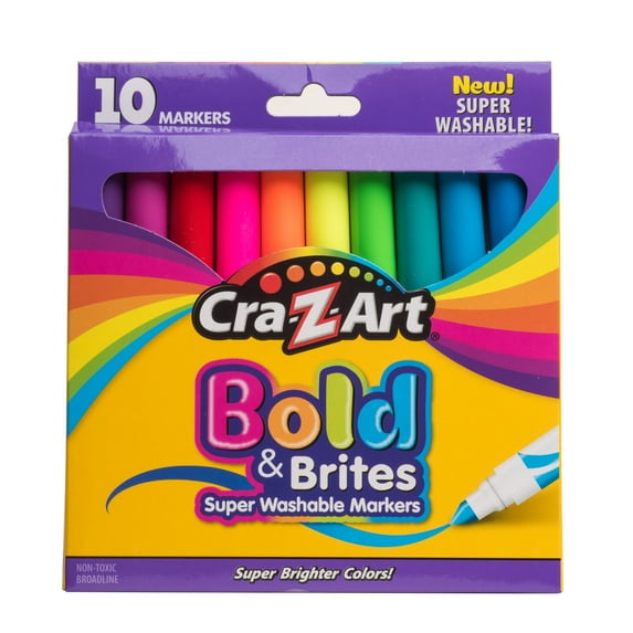 Set of color markers for drawing and coloring