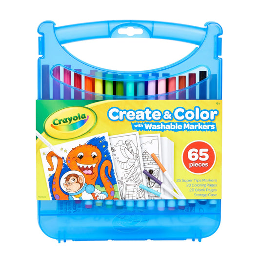 Set of color markers for drawing and coloring
