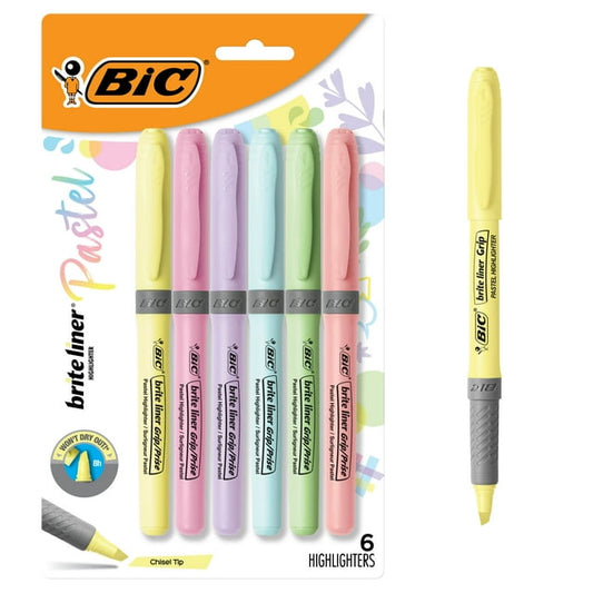 Set of colorful highlighters for marking and emphasizing text