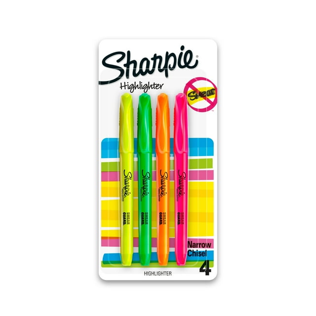 Set of colorful highlighters for marking and emphasizing text