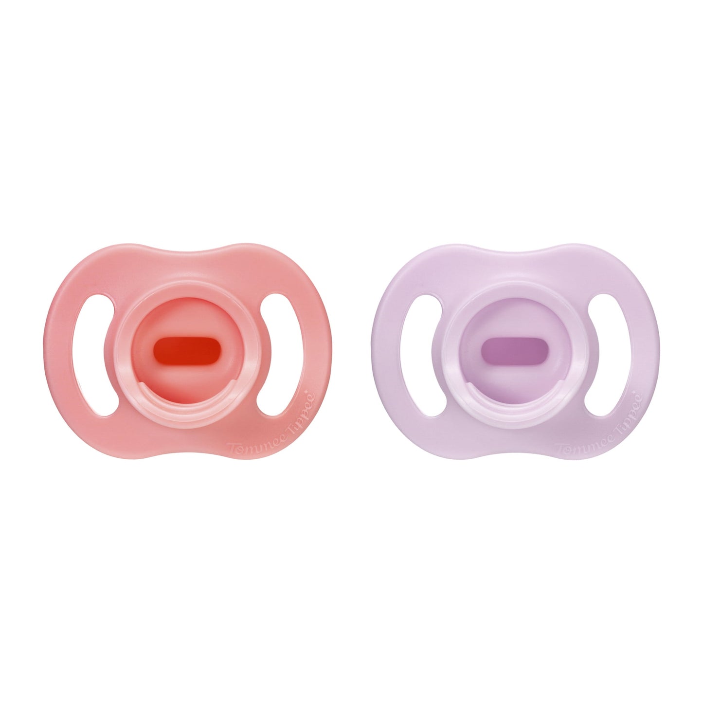 Tommee Tippee Ultra-light Stayput Pacifier, 0-6 Months, One-Piece Silicone Design, 2 Pack