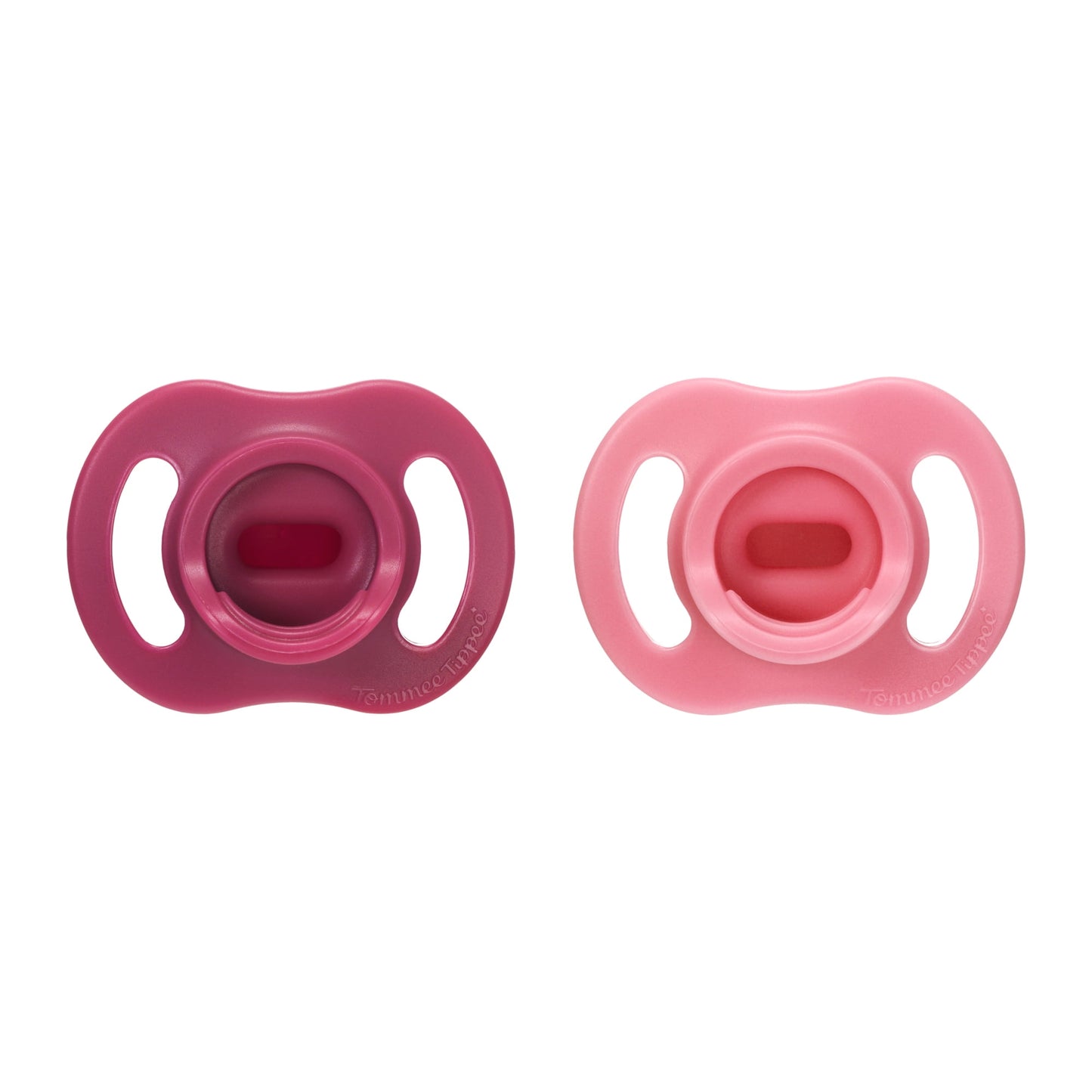 Tommee Tippee Ultra-light StayPut Pacifier, 6-18 Months, One-Piece Silicone Design, 2 Pack