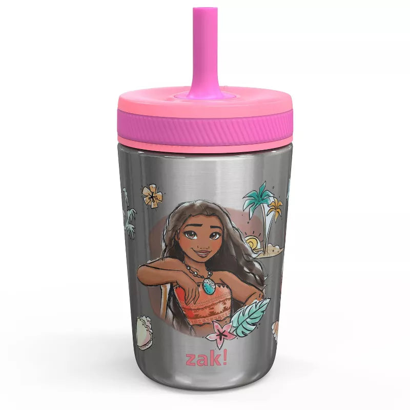 Vacuum-insulated stainless steel toddler straw tumbler cup