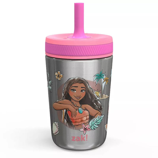 Vacuum-insulated stainless steel toddler straw tumbler cup