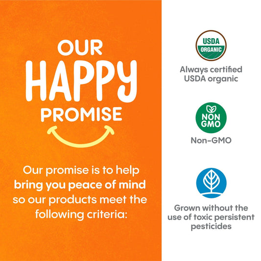 HappyBABY Organics Yogis Melts Variety Pack, 1 oz, 4ct