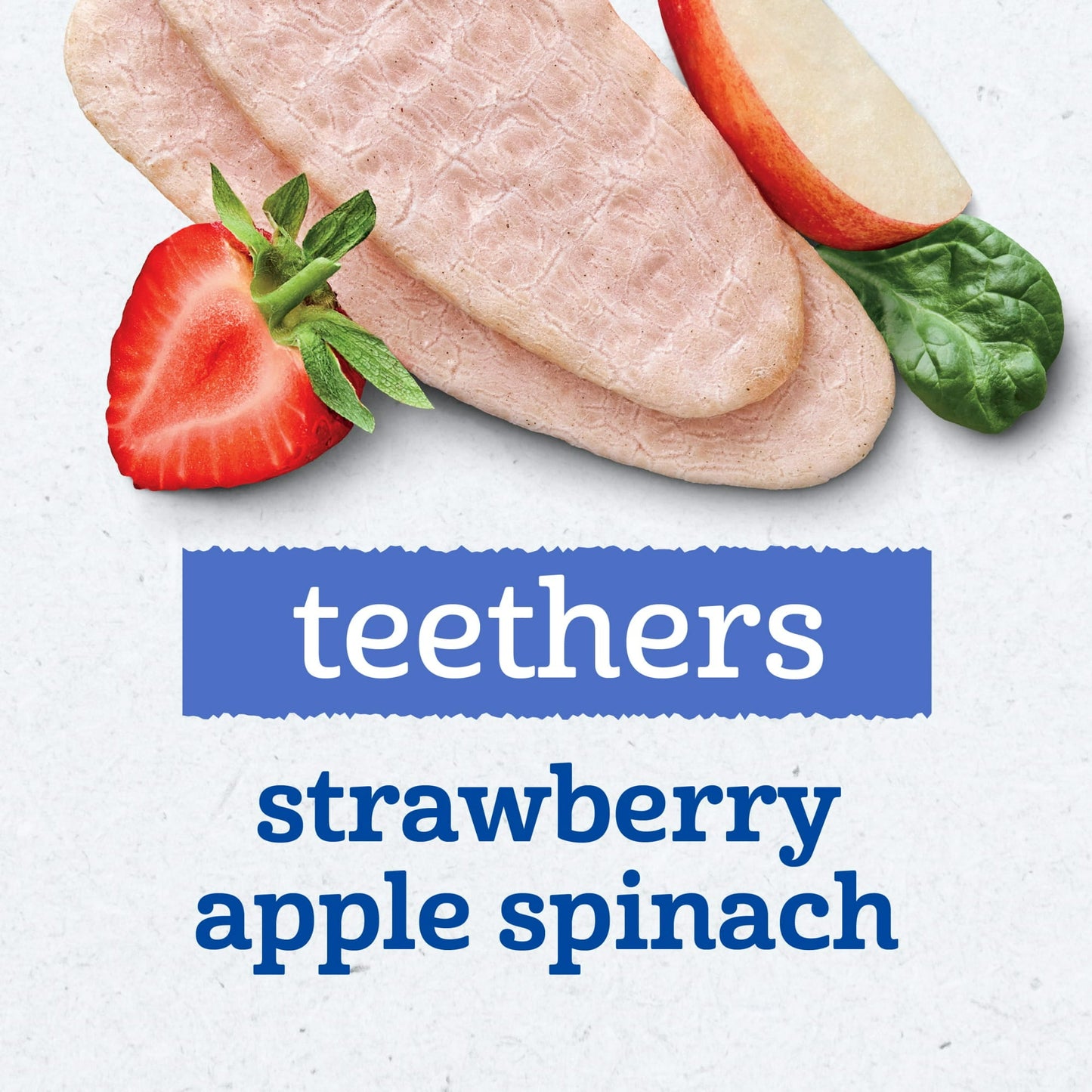 Gerber Stage 3 Baby Food, Teethers, Strawberry Apple Spinach, 1.7 oz, 12 ct