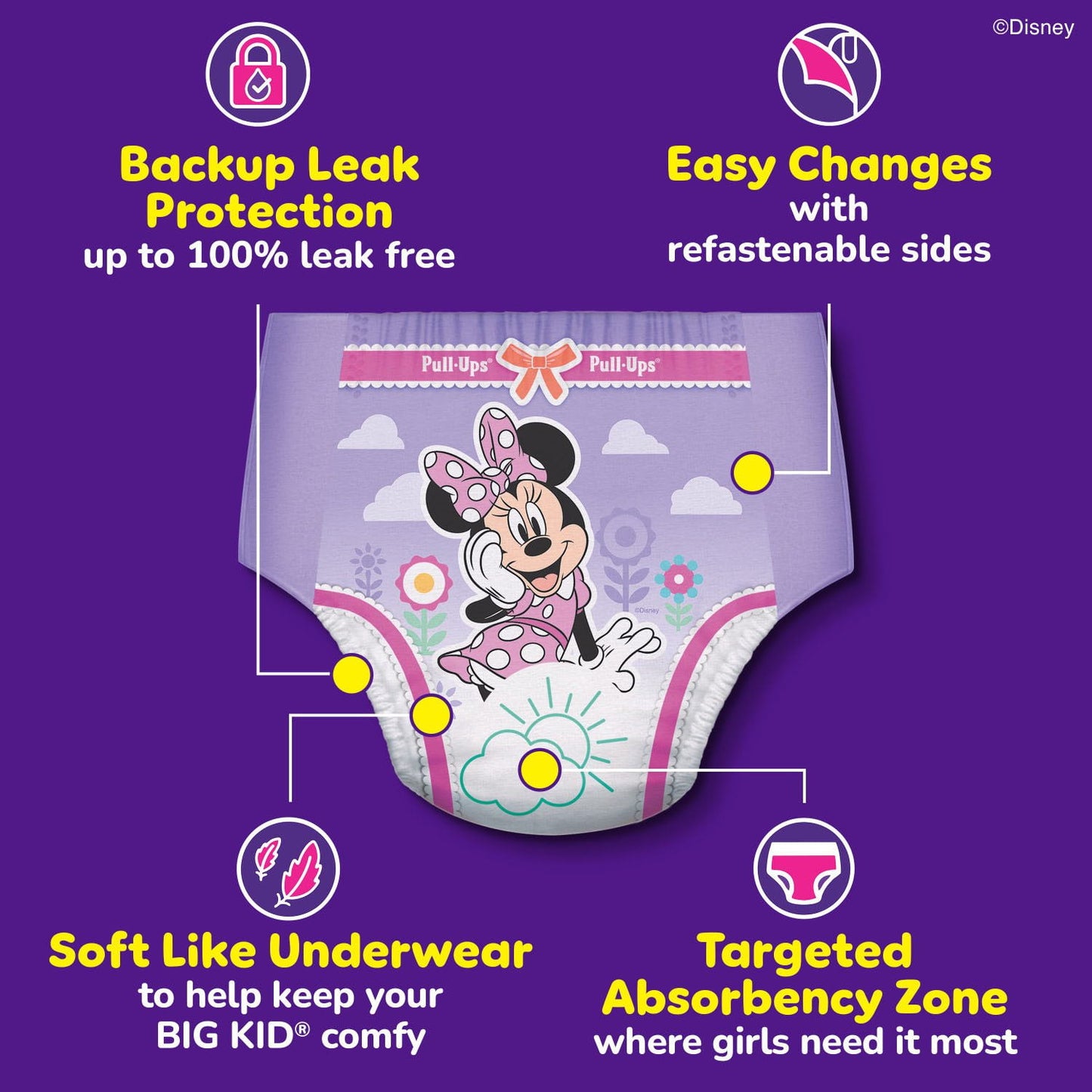 Huggies Pull-Ups Training Pants for Girls, Sizes 2T-6T