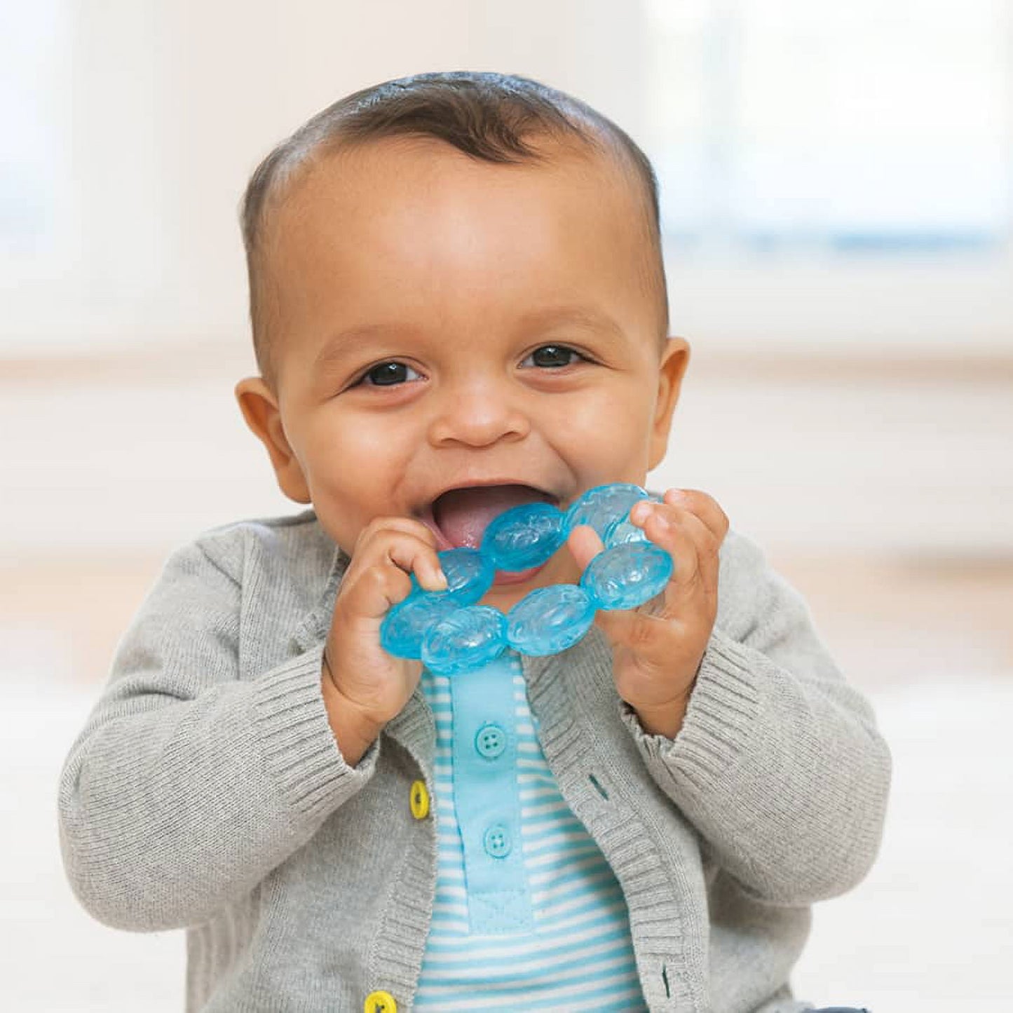 Infantino Soothing Soft Circular Water Teether, Blue