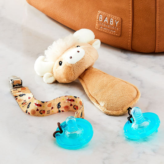 Parent's Choice Pacifier Buddy & Clip, Cow