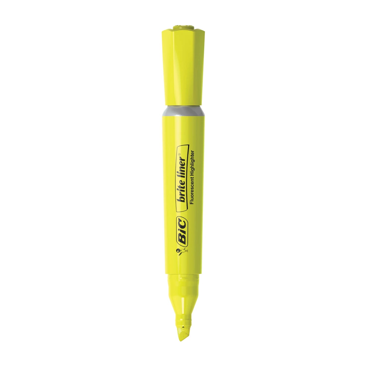 BIC Brite Liner Highlighter, Chisel Point, Assorted Colors, 4 Count