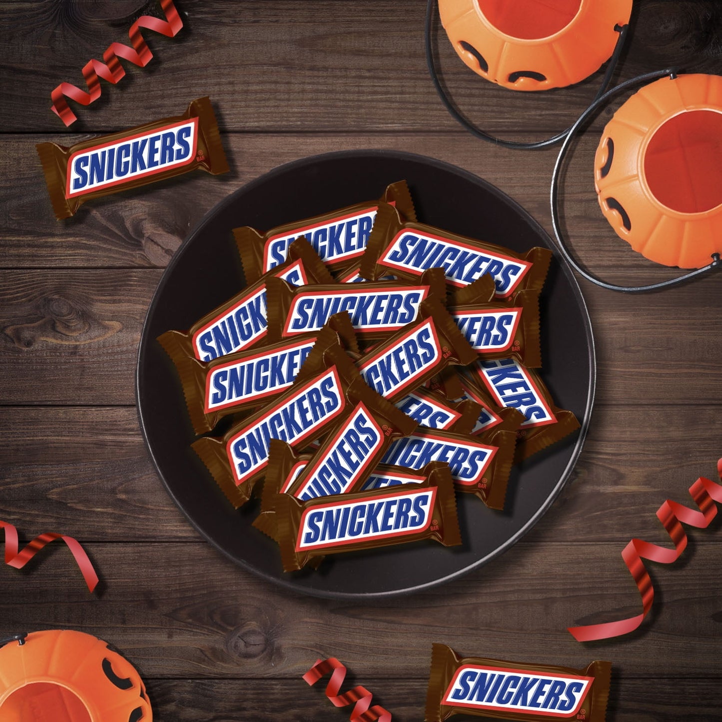 Snickers Fun Size Halloween Chocolate Candy Bars, 10.59 oz Bag