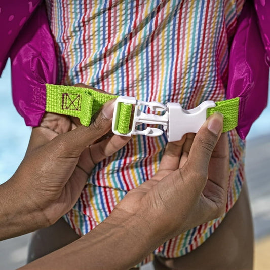 Puddle Jumper Fabric Kids Swim Flotation Vest with Armbands, 33-55lbs (15-25kg) Weight Capacity