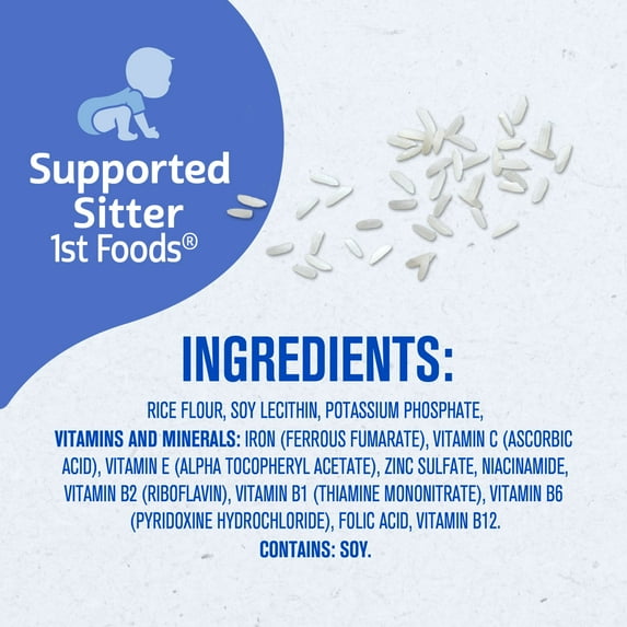 Gerber Stage 1 Baby Food, Baby Rice Cereal, Gerber Cereal For Baby, Infant Cereal 8 oz