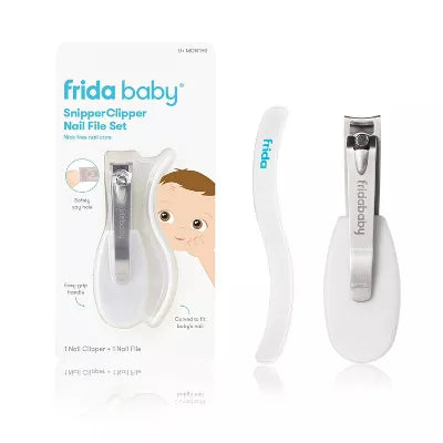 clipper and nail file set on a white background