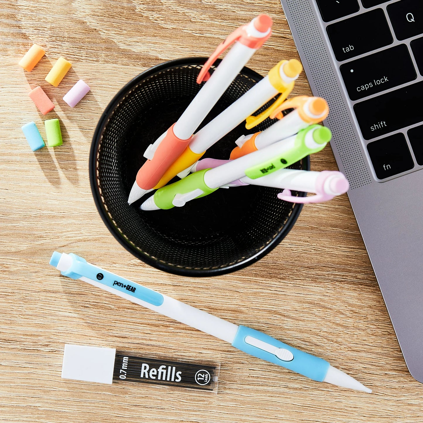 Pen+Gear #2 Refillable Mechanical Pencils with Lead Refills, 0.7 mm, 6 Count