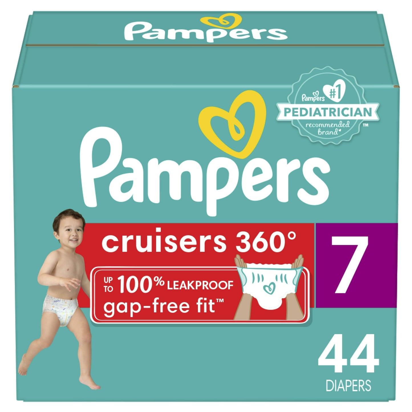 Pampers Cruisers 360 Pull-On Diapers, Babyproof up to 100% leakproof diaper