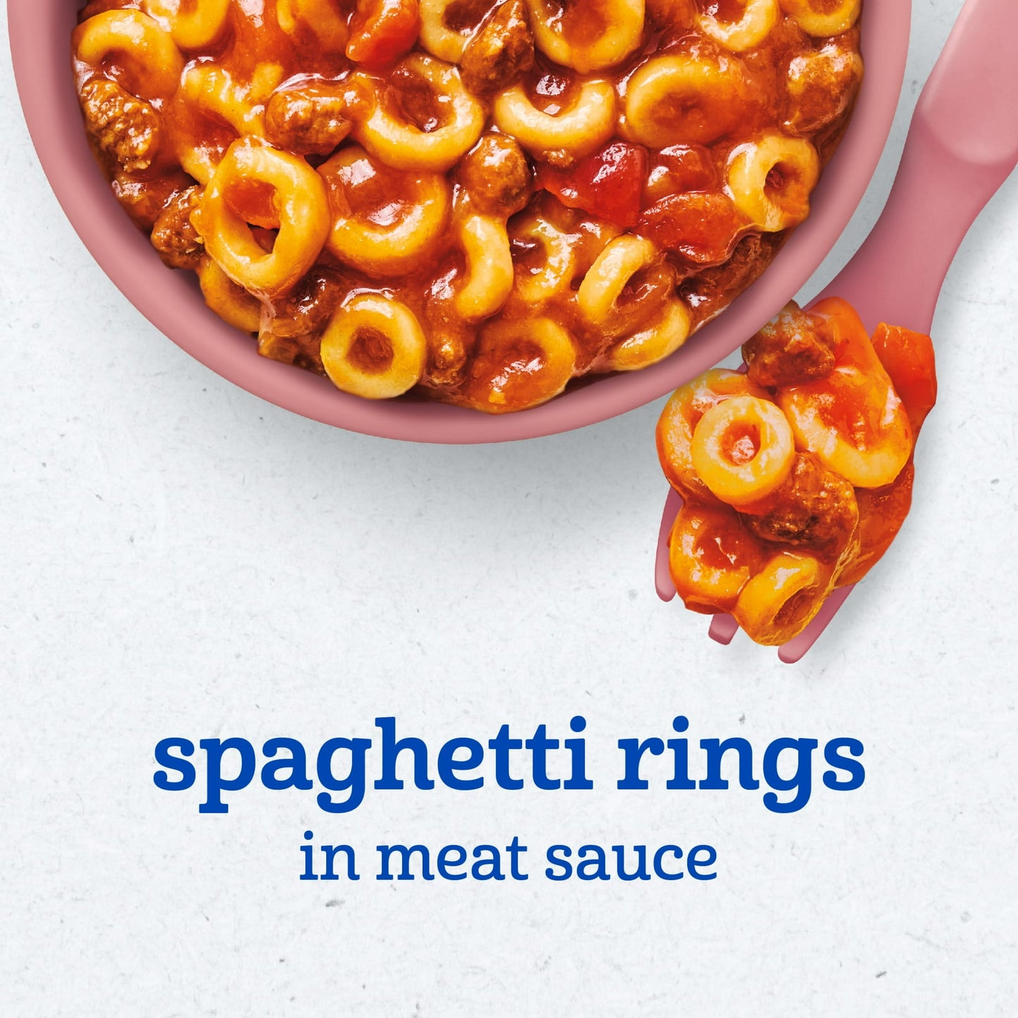 Gerber Toddler Food for Baby, Spaghetti Rings in Meat Sauce Toddler Food, 6 oz Tray