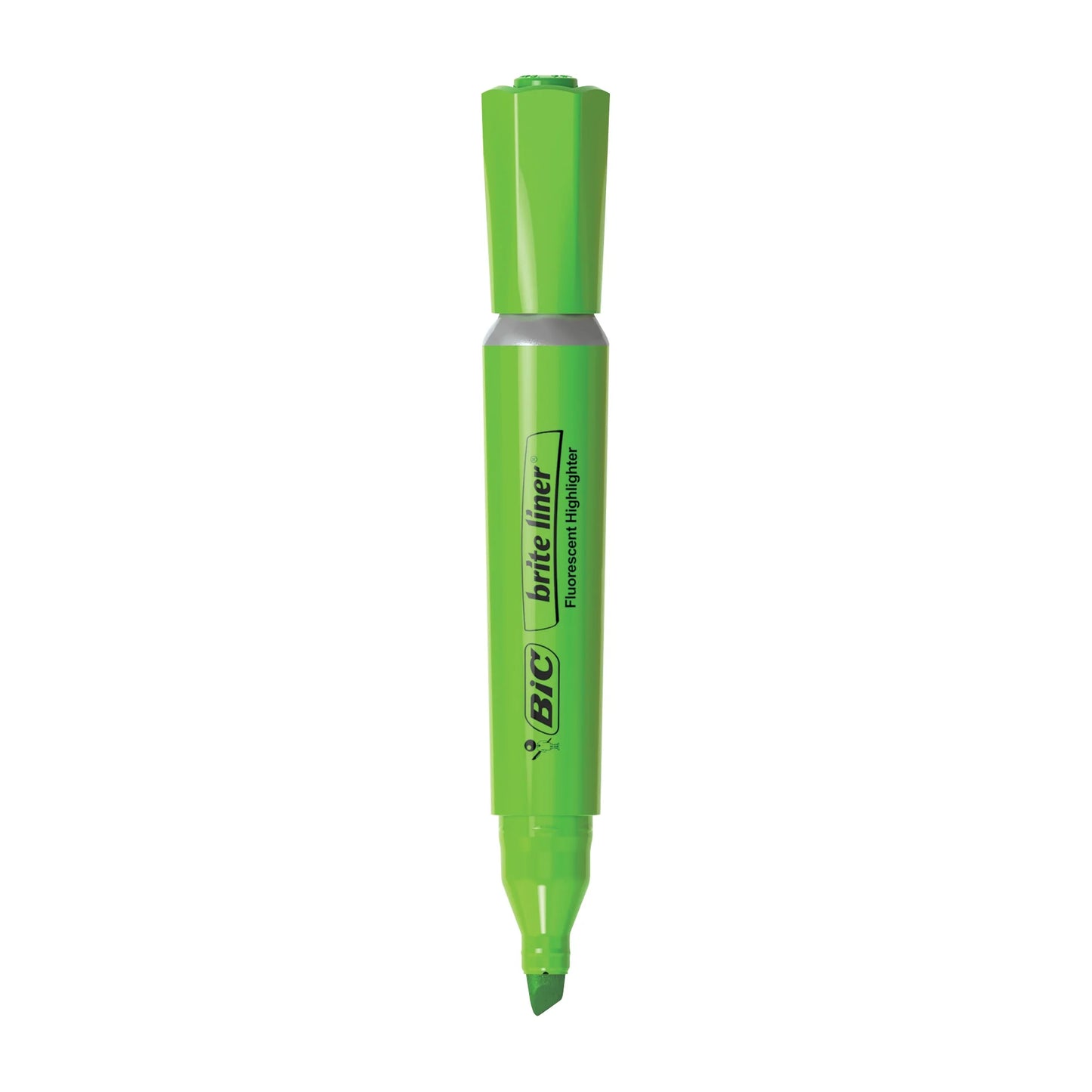 BIC Brite Liner Highlighter, Chisel Point, Assorted Colors, 4 Count
