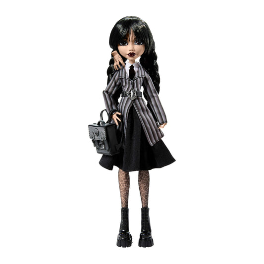 Monster High Wednesday Collectible Doll, Wednesday Addams in Nevermore Academy Uniform with Thing