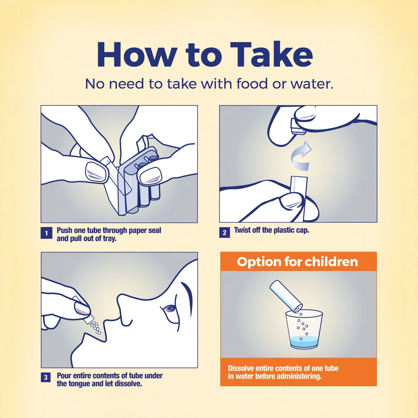 Image displaying text about ingredients and details of a gentle relief product