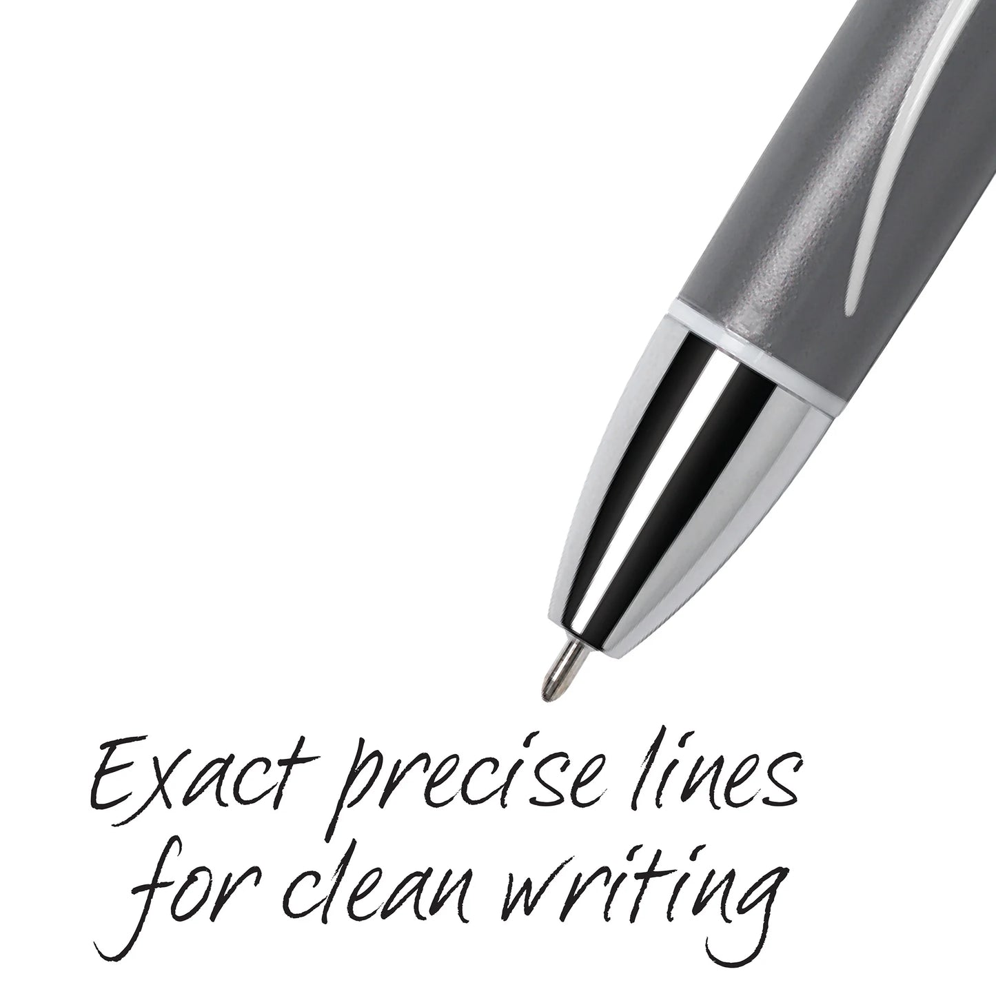 BIC Glide Exact Retractable Ball Point Pens, Fine Point, 0.7 mm, Black Ink, 3 Count
