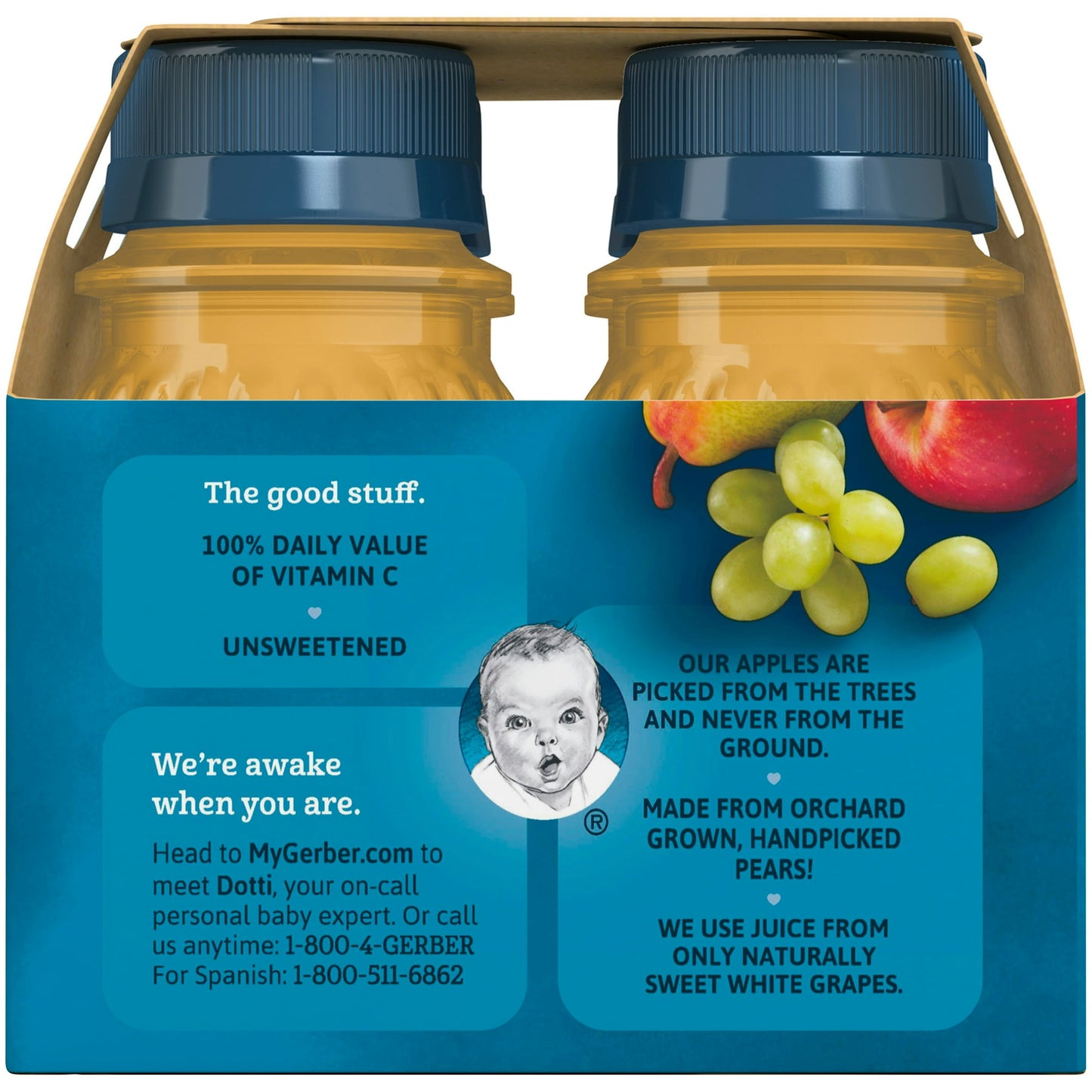 Gerber Baby 100% Juice Variety Pack, 16 oz (Pack of 3)
