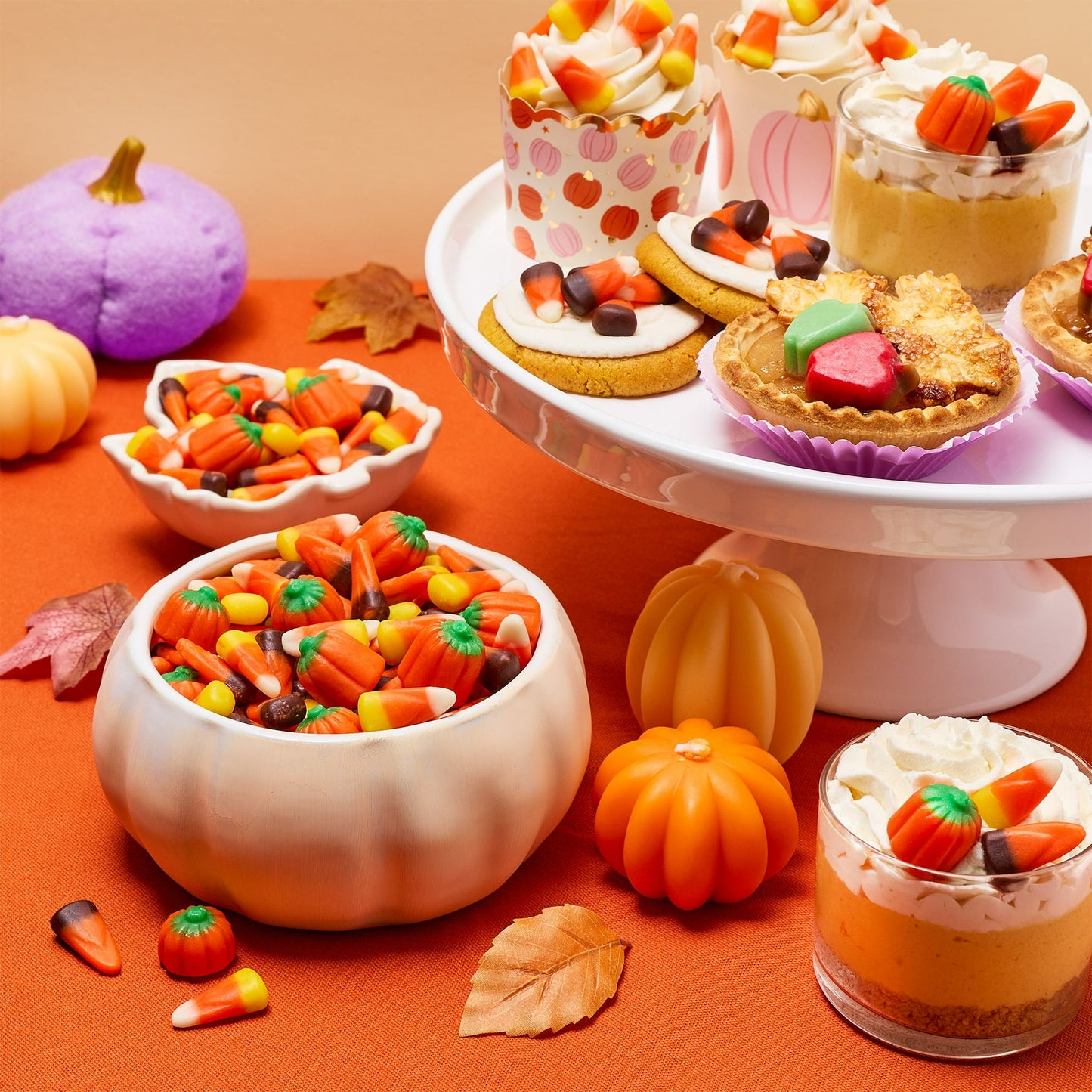 Brach's Mellowcreme Autumn Mix Candy, Halloween Candy, Fall Treats, 34 Ounce Bag