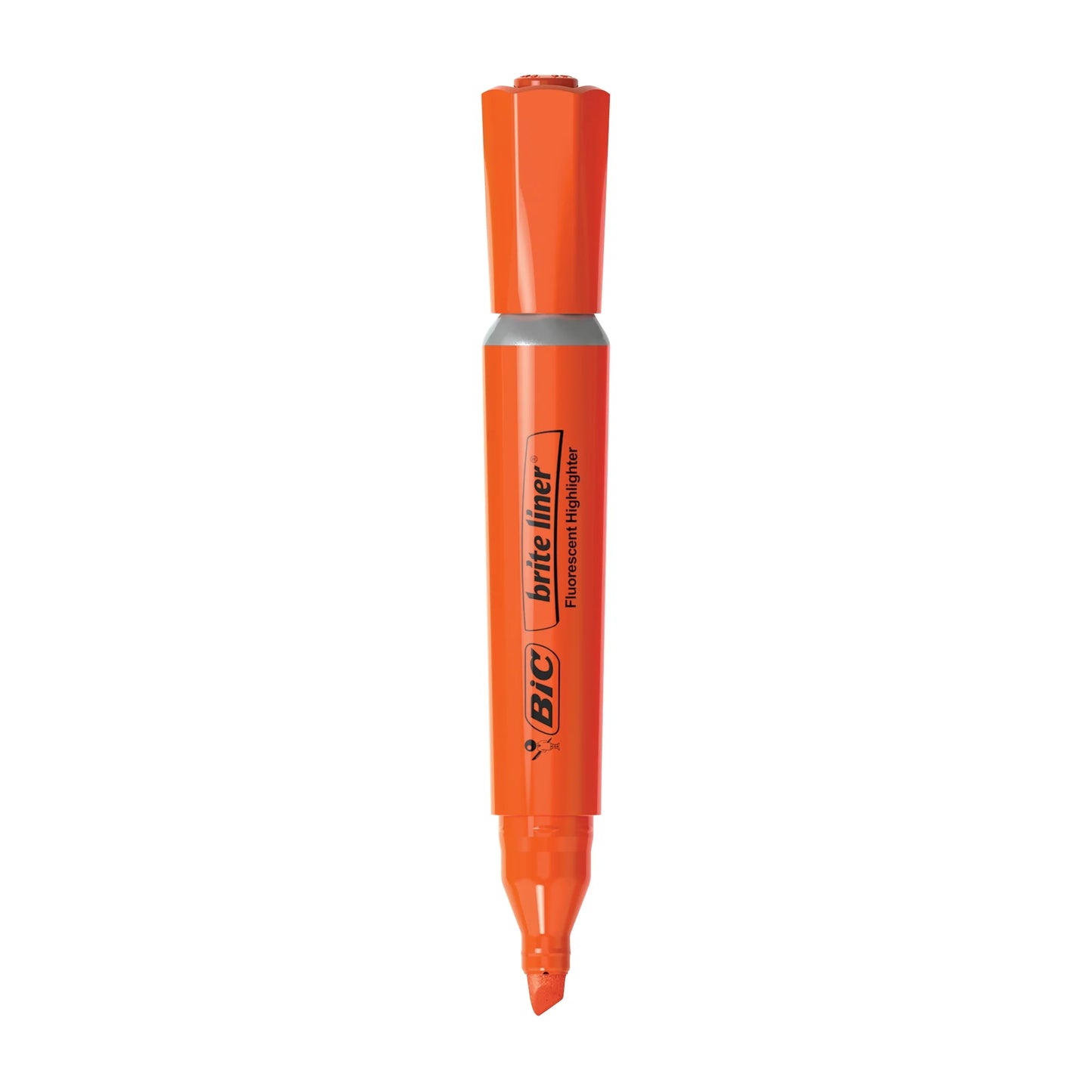 BIC Brite Liner Highlighter, Chisel Point, Assorted Colors, 4 Count