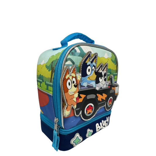 Bluey Dual Compartment Reusable Child Polyester Lunch Kit