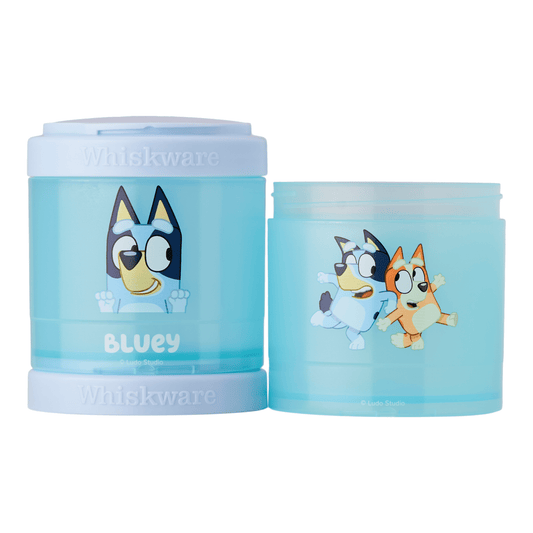 Whiskware Snack Container 2-Jar Bluey Blue