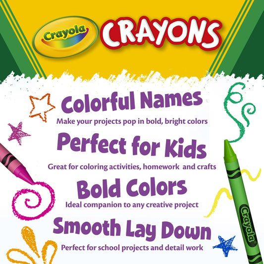 Crayola Crayons with Sharpener - 64 Count