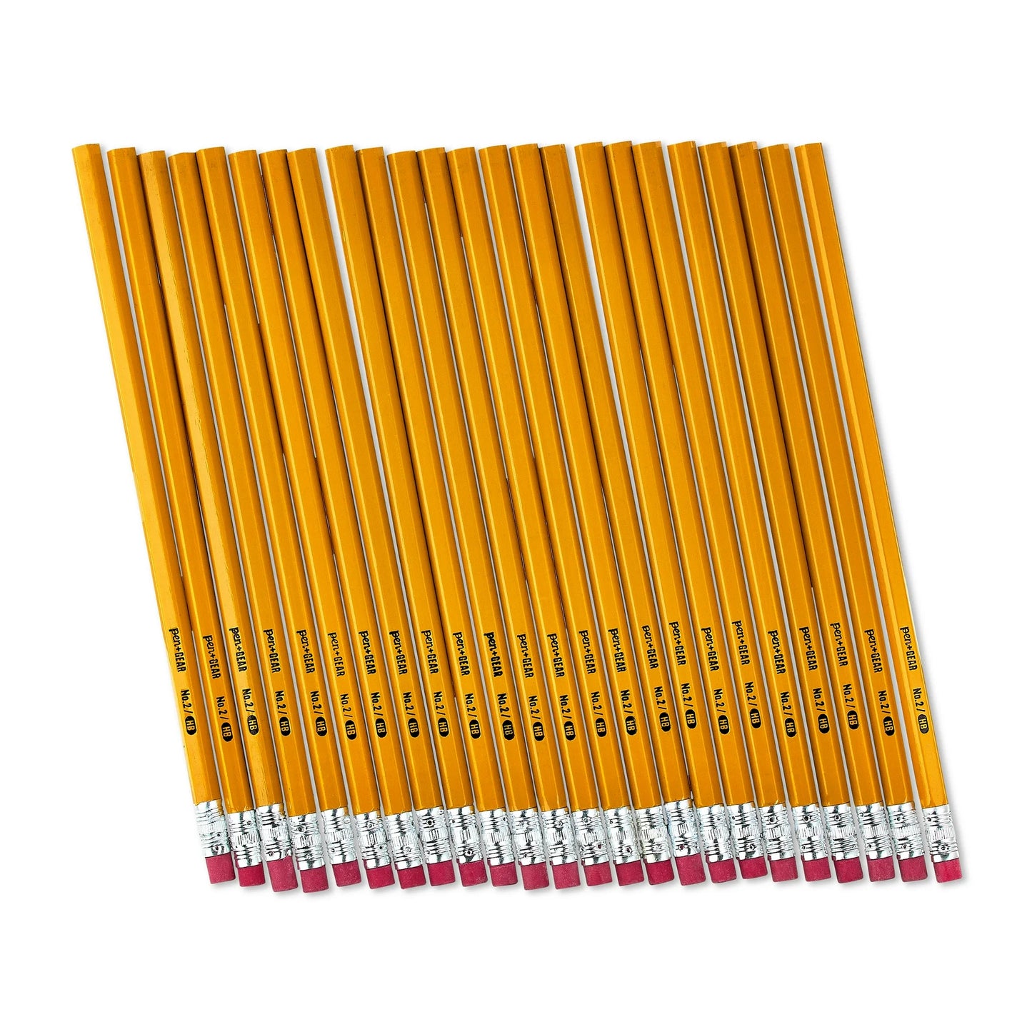 Pen+Gear #2 HB Unsharpened Wood Pencils, Yellow, 24 Count