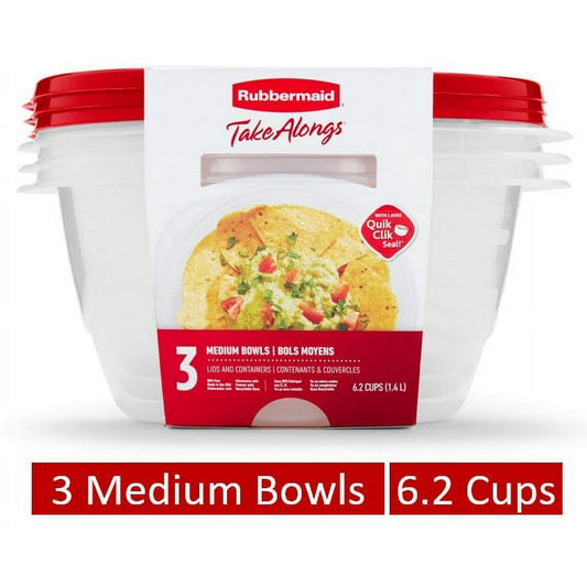 food storage containers with red lids on a white background