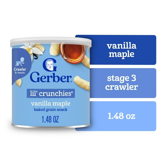 vanilla maple snack packaging on a white background