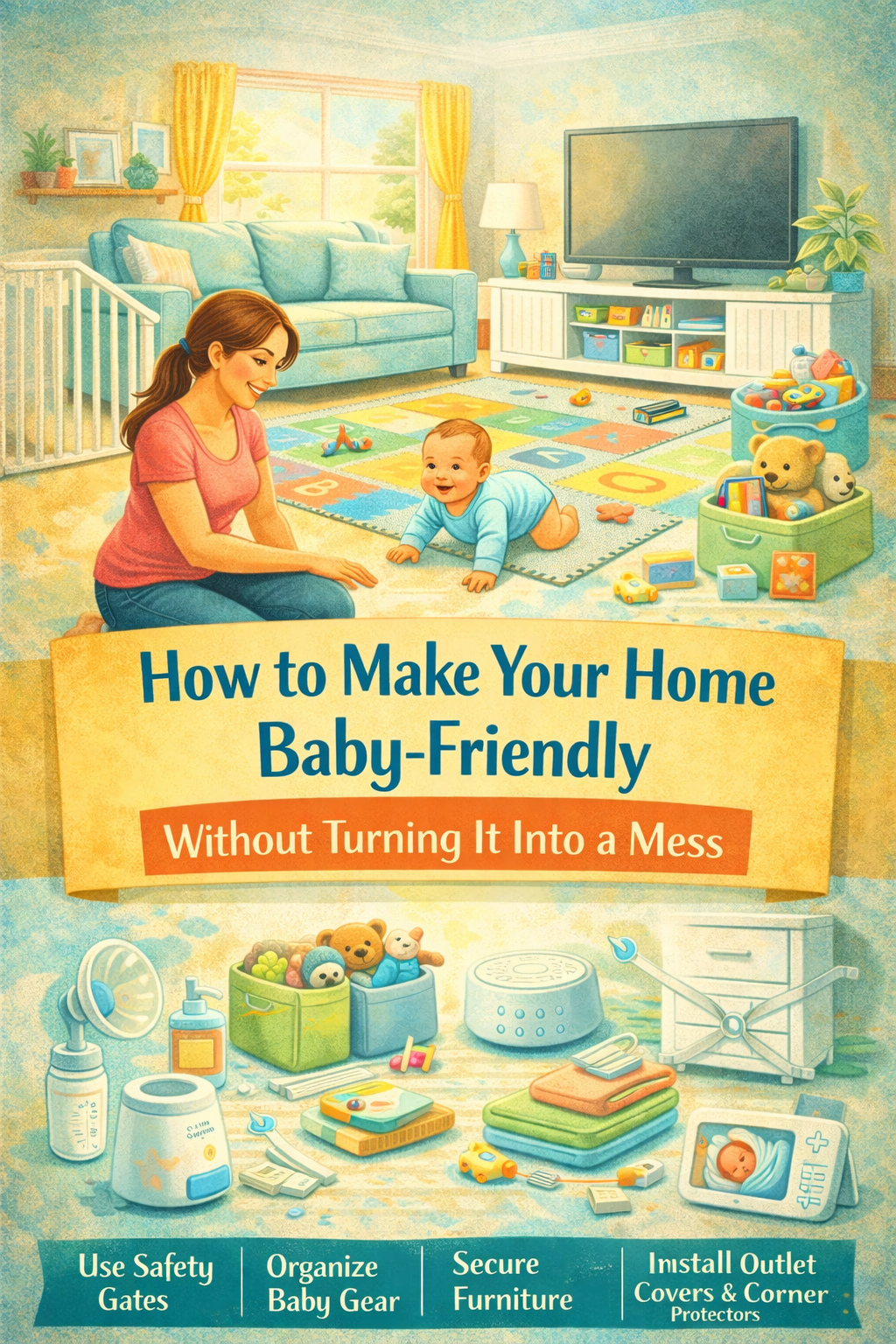 How to Make Your Home Baby-Friendly Without Turning It Into a Mess